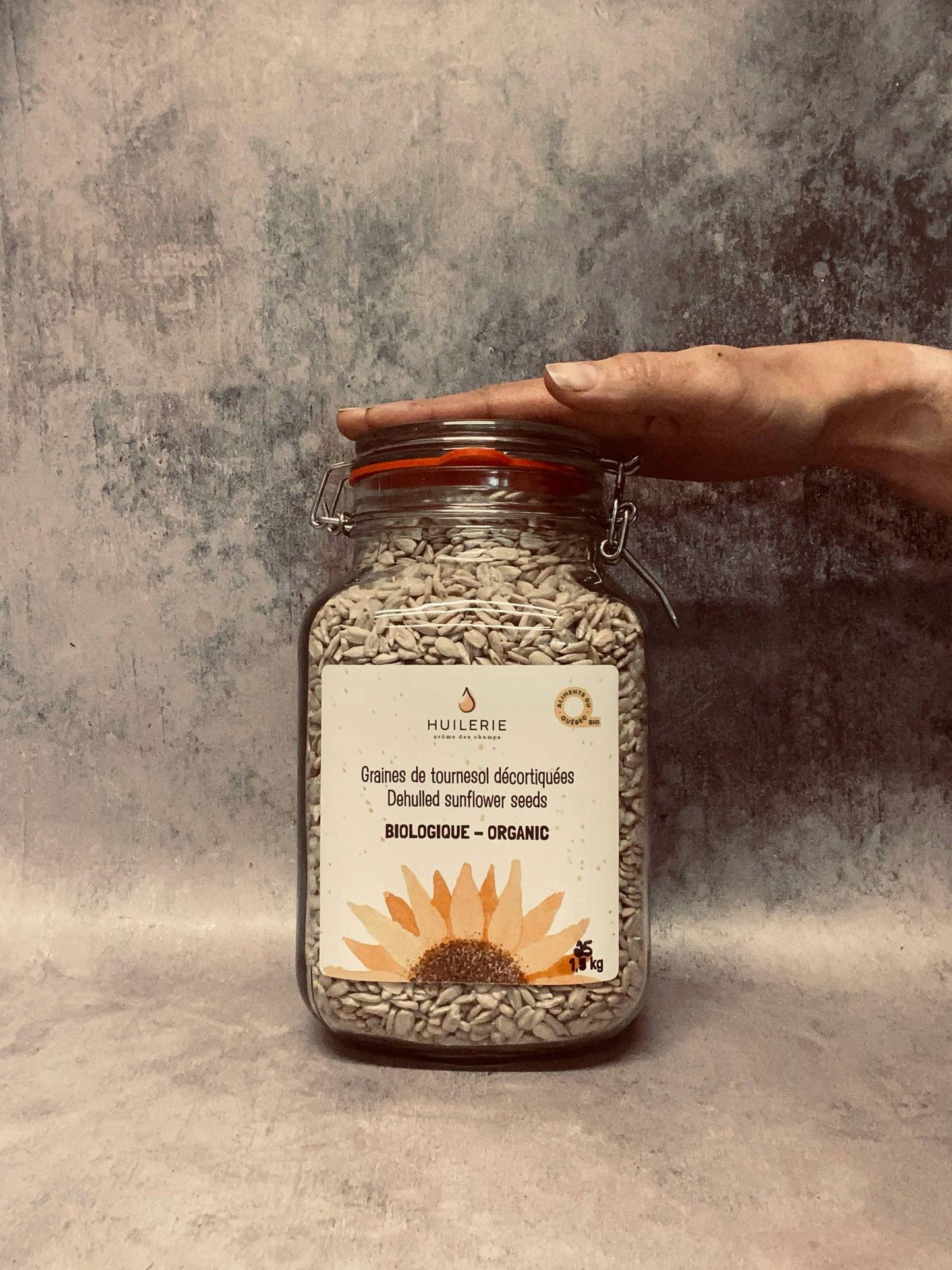 Graines de tournesol décortiquées biologiques