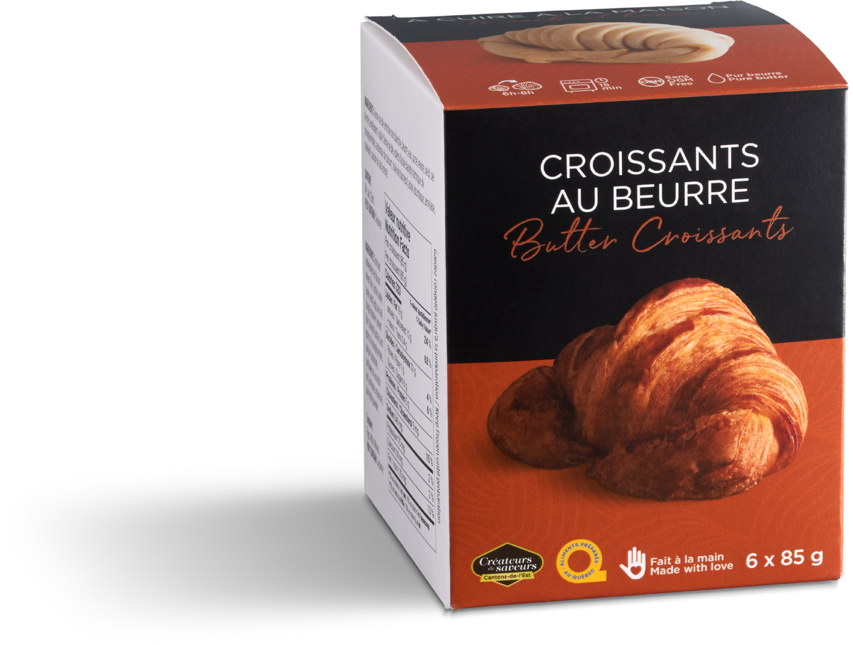 Croissants au beurre à cuire - La Mie Bretonne