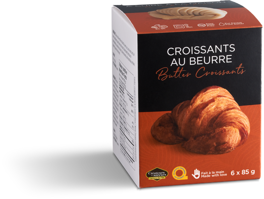 Croissants au beurre à cuire - La Mie Bretonne